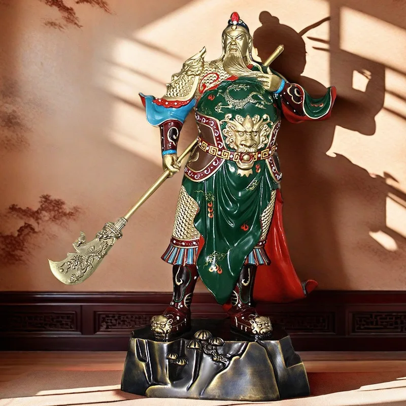 CZ Brass Painted Guan Gong Ornament Wu Caishen Opening Gift Company Store Buddhist Hall Crafts
CZ Brass Painted Guan Gong Ornament Wu Caishen Opening Gift Company Store Buddhist Hall Crafts