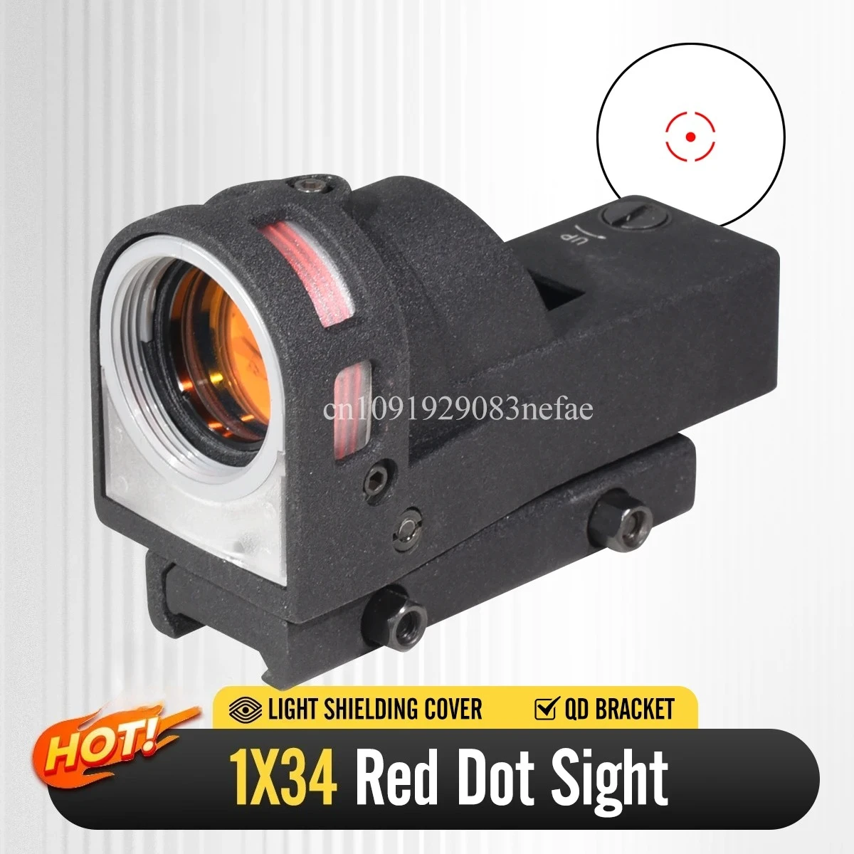 M21 Tactical 1x34mm Fiber Illuminated Red Dots Sight with QD Mounts and Killflash Lens Hood Fits Hunting Equipment Scope
M21 Tactical 1x34mm Fiber Illuminated Red Dots Sight with QD Mounts and Killflash Lens Hood Fits Hunting Equipment Scope
