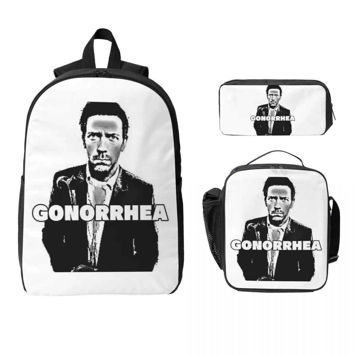 House MD Backpack Boys Girls BookBag School Bag Computer Shoulder Bags 3ps Insulated Lunch Bag Pencil Case
House MD Backpack Boys Girls BookBag School Bag Computer Shoulder Bags 3ps Insulated Lunch Bag Pencil Case