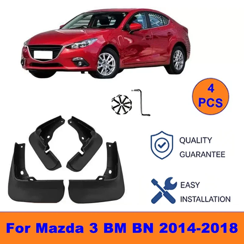 4Pcs Mud Flaps For Mazda 3 BM BN 2014-2018 - Splash Guards Front&Rear Wheel Fender Mudguards Car Exterior Protection Accessories
4Pcs Mud Flaps For Mazda 3 BM BN 2014-2018 - Splash Guards Front&Rear Wheel Fender Mudguards Car Exterior Protection Accessories