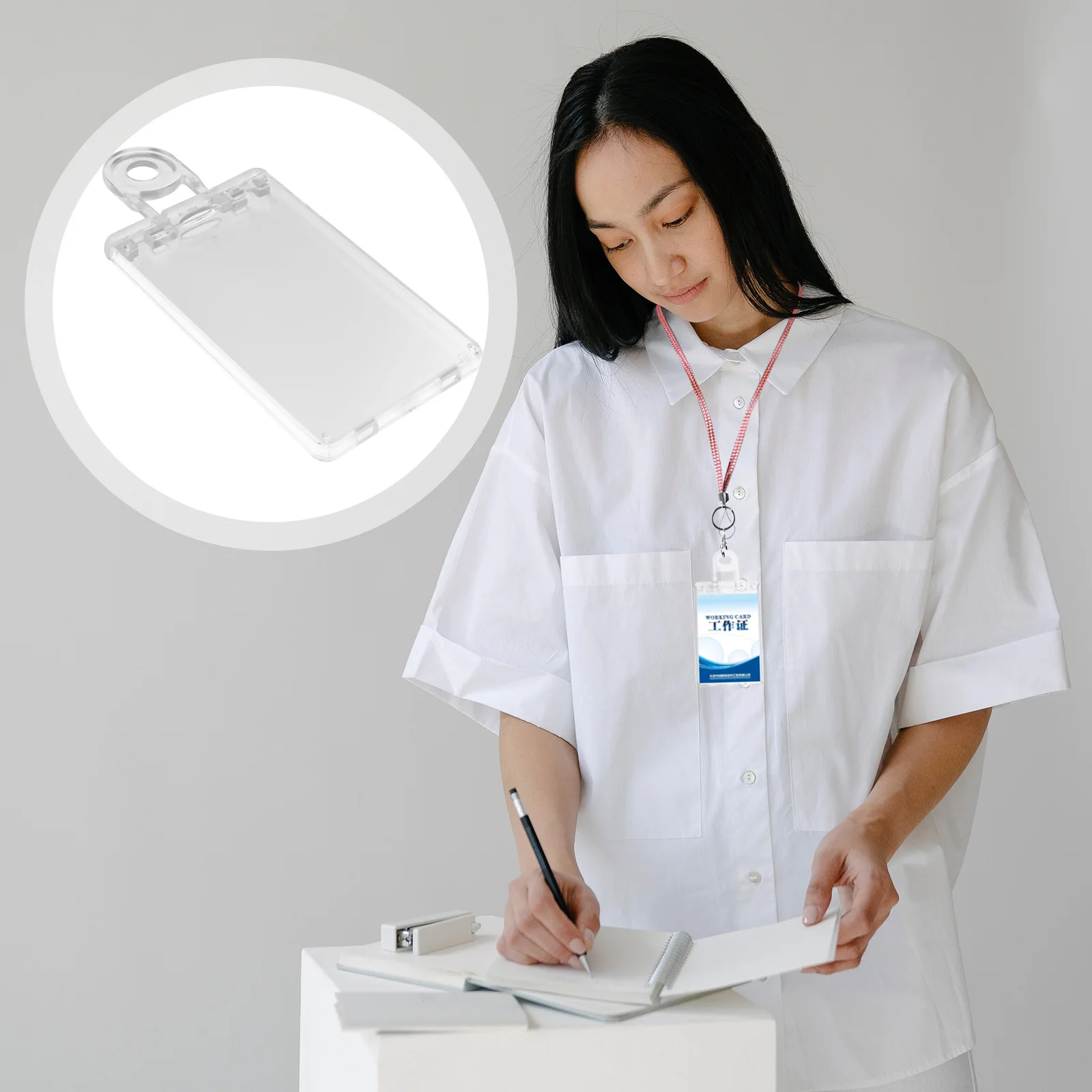 3pcs Transparent Card Holder 60x135mm Clear Badge Protector for ID Cards Business Cards Staff Nurse Student Use Plastic
3pcs Transparent Card Holder 60x135mm Clear Badge Protector for ID Cards Business Cards Staff Nurse Student Use Plastic