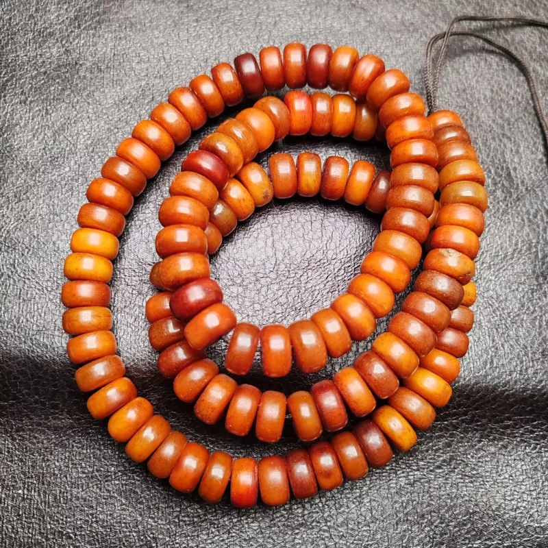 Old Patina Bone Yak Bone108Tiger Skin Pattern Beads Can Be Used as Buddhist Prayer Beads
Old Patina Bone Yak Bone108Tiger Skin Pattern Beads Can Be Used as Buddhist Prayer Beads