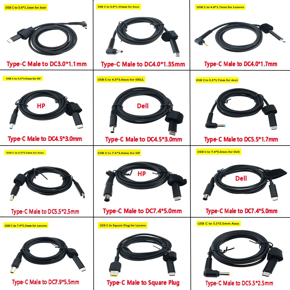 USB Type C PD Charging Cable Converter Universal Laptop Charging Cable Cord Dc Power Adapter for Dell Asus Lenovo Notebook Power
USB Type C PD Charging Cable Converter Universal Laptop Charging Cable Cord Dc Power Adapter for Dell Asus Lenovo Notebook Power
