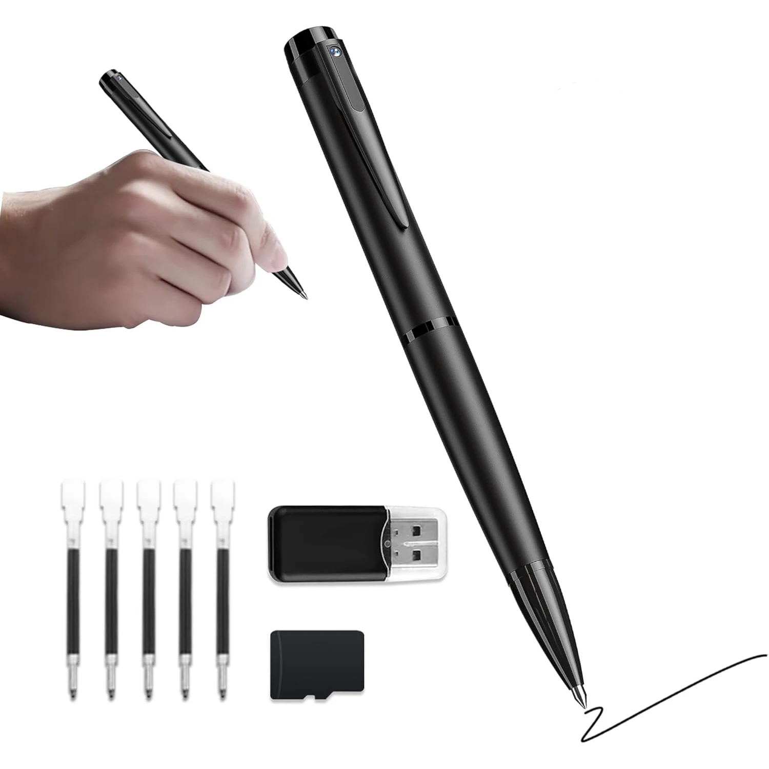AI Smart Pen Portable Professional Voice Recorder Mini Recorder USB Pen Digital Recording Device
AI Smart Pen Portable Professional Voice Recorder Mini Recorder USB Pen Digital Recording Device