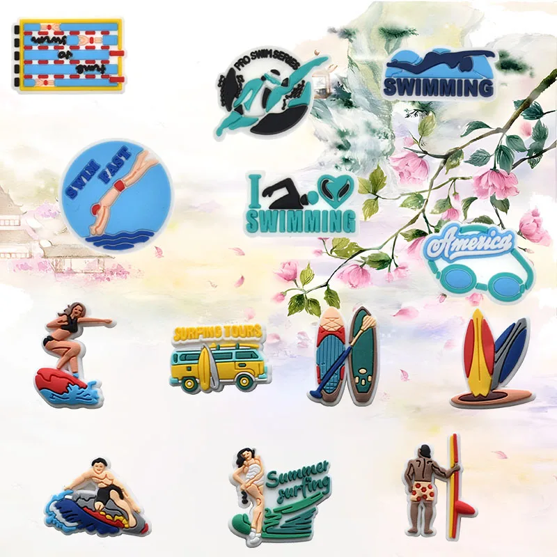Shoe Charms for Crocs Accessories Paddling Swimming Shoes Charm for Croc Decorations Pins Men Accessory Jeans Woman Clogs Clips
Shoe Charms for Crocs Accessories Paddling Swimming Shoes Charm for Croc Decorations Pins Men Accessory Jeans Woman Clogs Clips