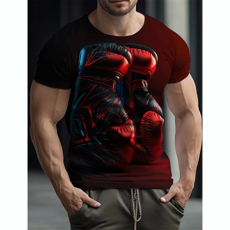 Boxing Gloves Pattern Men's T-shirts Gym Fitness Sports Crew Neck Short Sleeve Tops Retro 3D Printed Casual Fashion Loose Tees
Boxing Gloves Pattern Men's T-shirts Gym Fitness Sports Crew Neck Short Sleeve Tops Retro 3D Printed Casual Fashion Loose Tees