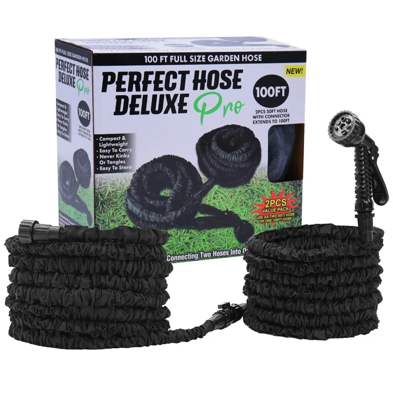 Expandable Water Hose 50 ft. x 2-Pack, 3/4 in. Magic Hose, 100 ft. Home Garden Watering Hose, Car Wash Pipe
Expandable Water Hose 50 ft. x 2-Pack, 3/4 in. Magic Hose, 100 ft. Home Garden Watering Hose, Car Wash Pipe