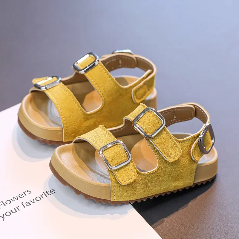 Girls School Open-toe Sandals New Summer Kids Simple Flat Sandals Hook Loop Versatile Children Beach Fashion Sandals Non-slip
Girls School Open-toe Sandals New Summer Kids Simple Flat Sandals Hook Loop Versatile Children Beach Fashion Sandals Non-slip