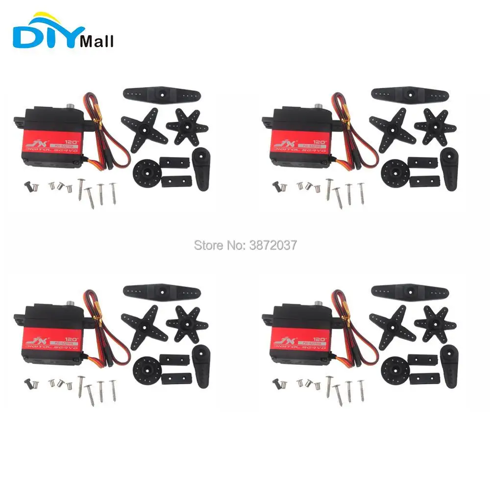 4 шт./лот DIYmall JX PDI-6221MG 20 кг цифровой сервопривод с большим крутящим моментом для умного автомобиля гусеничный лодка вертолет 4,8-6 В
4 шт./лот DIYmall JX PDI-6221MG 20 кг цифровой сервопривод с большим крутящим моментом для умного автомобиля гусеничный лодка вертолет 4,8-6 В