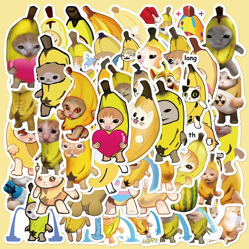 50pcs Cartoon Banana Cat Memes Series Graffiti Stickers Suitable for Helmet Desktop Wall Decoration DIY Sticker Pack Wholesale
50pcs Cartoon Banana Cat Memes Series Graffiti Stickers Suitable for Helmet Desktop Wall Decoration DIY Sticker Pack Wholesale