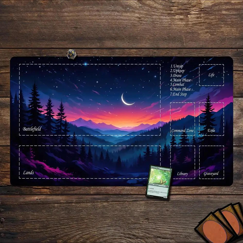 Magic Playmat card gaming mat with zone mtg playmat Sunset and starry sky design Desk Mat gamer keypad mousepad rubber anti-slip
Magic Playmat card gaming mat with zone mtg playmat Sunset and starry sky design Desk Mat gamer keypad mousepad rubber anti-slip