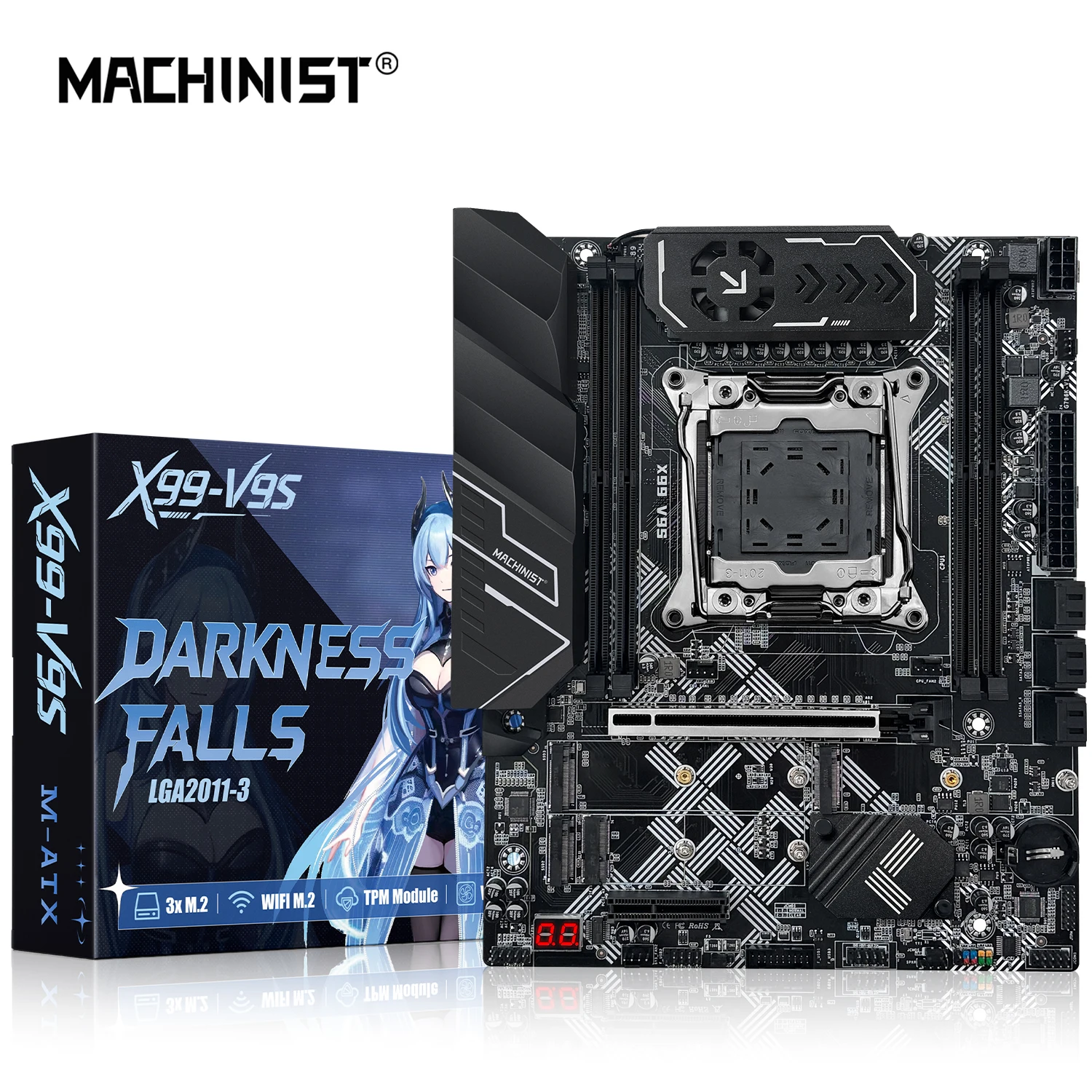 MACHINIST X99 V9S Motherboard LGA2011-3 Support Intel Xeon E5 2680 2690 2650 V4 CPU Processor DDR4 RAM M-ATX 3xNVME M.2 SATA3.0
MACHINIST X99 V9S Motherboard LGA2011-3 Support Intel Xeon E5 2680 2690 2650 V4 CPU Processor DDR4 RAM M-ATX 3xNVME M.2 SATA3.0