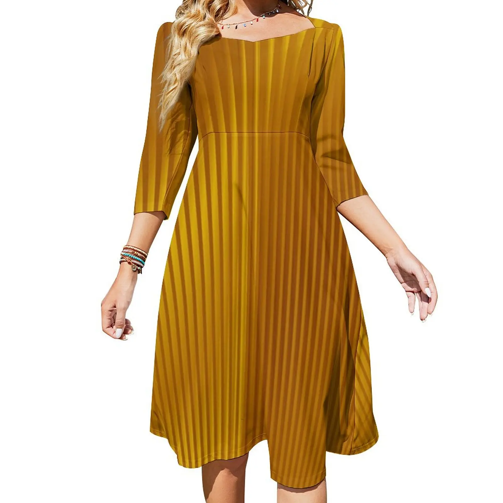 Golden Art Deco Pattern Flare Dress summer dress womens 2024 Elegant gown elegant party dress for women 2024
Golden Art Deco Pattern Flare Dress summer dress womens 2024 Elegant gown elegant party dress for women 2024