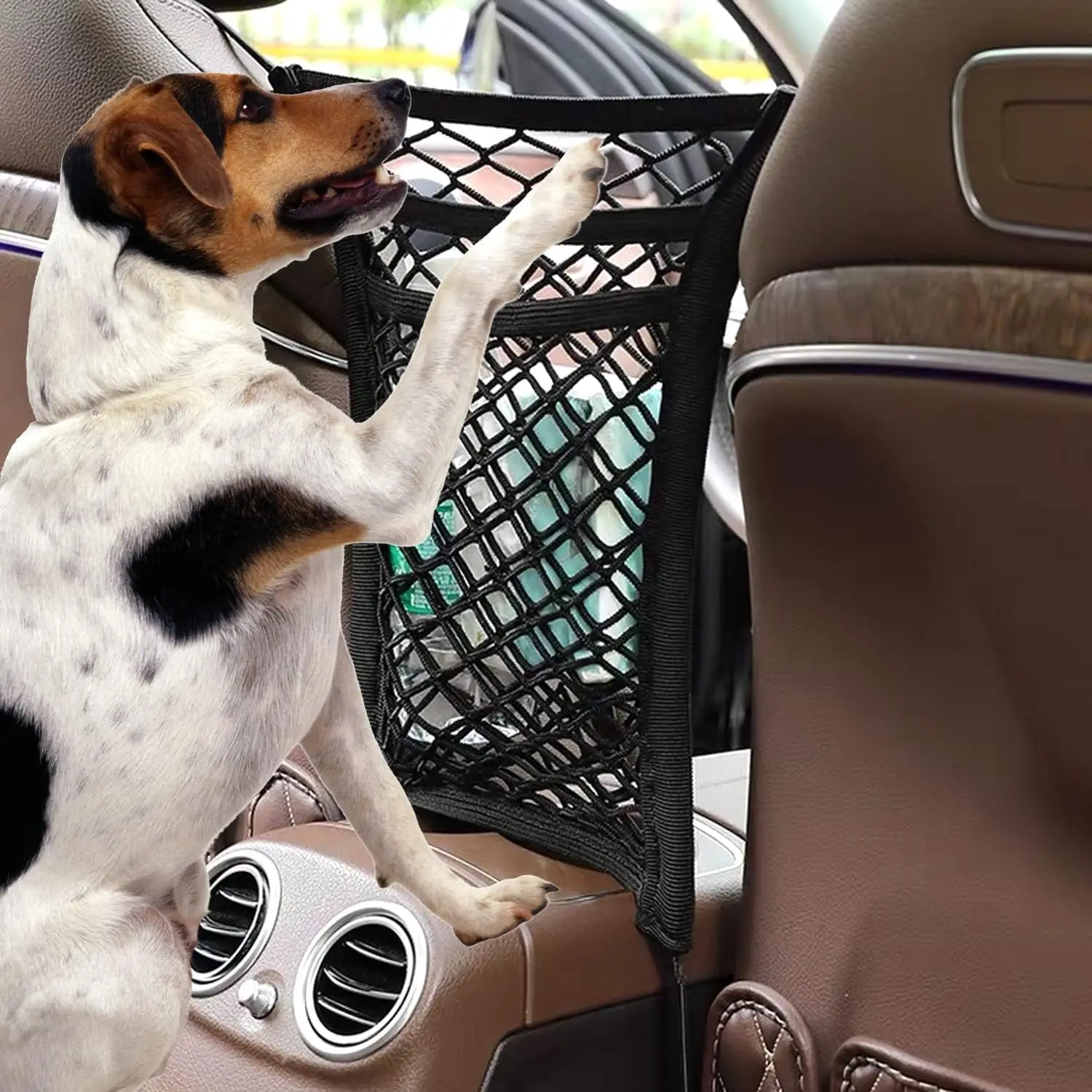 Car Seat Middle Storage Mesh Pocket Elastic Double Layer Storage Pet Dog Rear Seat Car Fence Dog Isolation Protection Net
Car Seat Middle Storage Mesh Pocket Elastic Double Layer Storage Pet Dog Rear Seat Car Fence Dog Isolation Protection Net