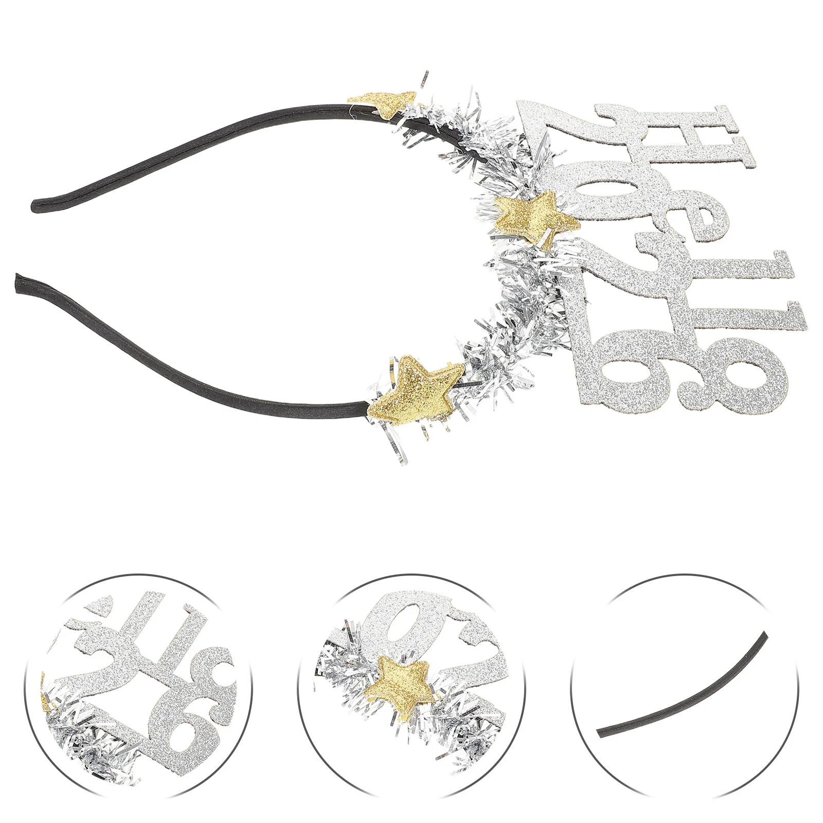 2Pcs New Year Headband Hello2026 Letter Star Festive Hairband for Adults New Year's Eve Party Accessories
2Pcs New Year Headband Hello2026 Letter Star Festive Hairband for Adults New Year's Eve Party Accessories