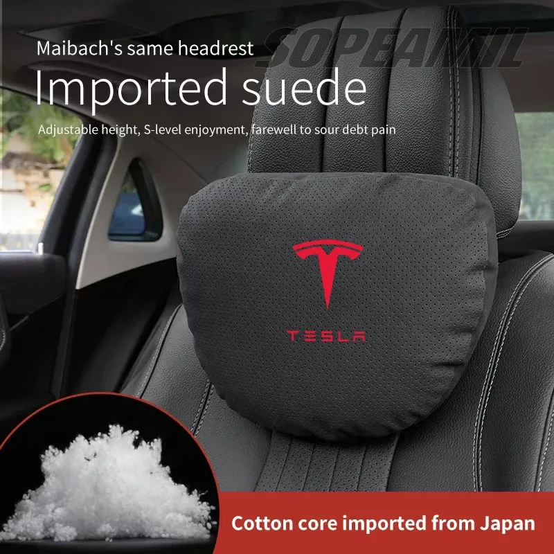 Car Ventilate Suede Headrest Neck Support Tesla Model 3 Model Y Model S Model X Cybertruck Roadsrer Seat Waist Cushion Pillow
Car Ventilate Suede Headrest Neck Support Tesla Model 3 Model Y Model S Model X Cybertruck Roadsrer Seat Waist Cushion Pillow