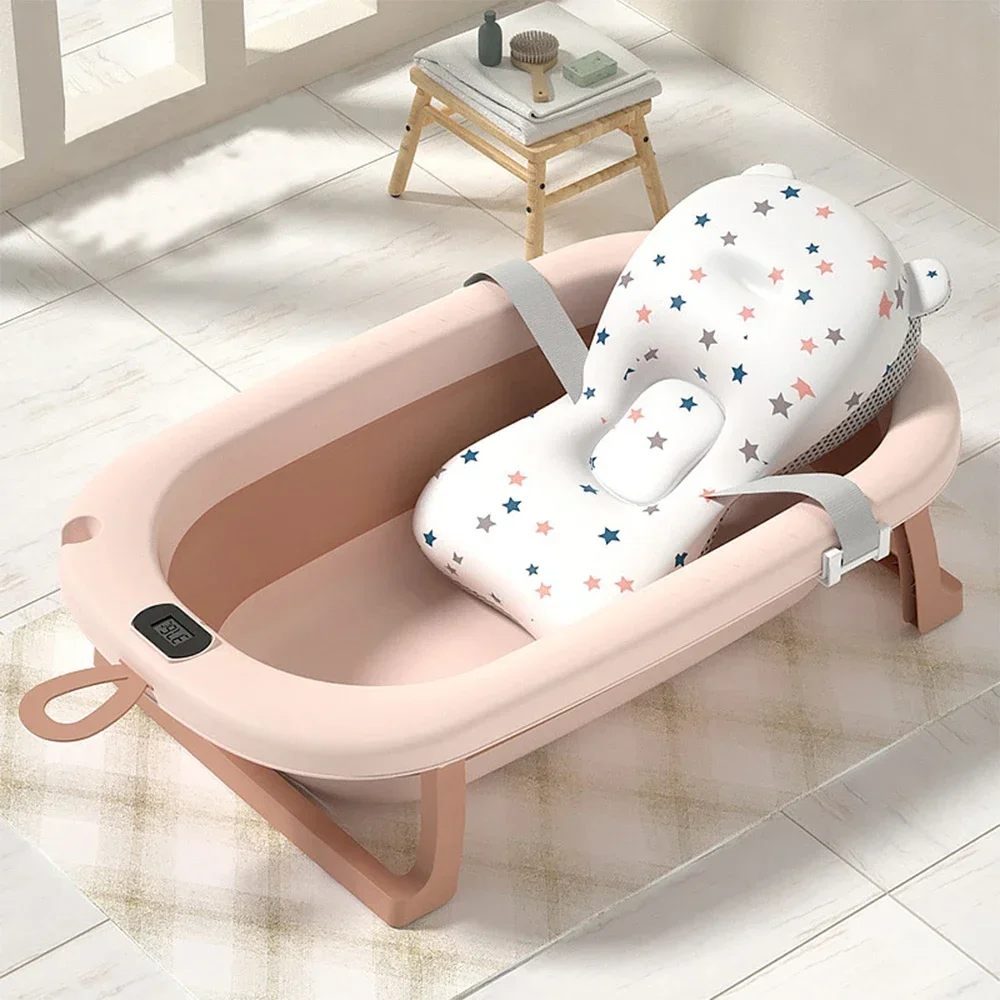 Real-time Temperature Folding Silicone Baby Take A Bath Bathtub Non-Slip Foot Bath Bucket Folding Bathroom With Temperature Sens
Real-time Temperature Folding Silicone Baby Take A Bath Bathtub Non-Slip Foot Bath Bucket Folding Bathroom With Temperature Sens