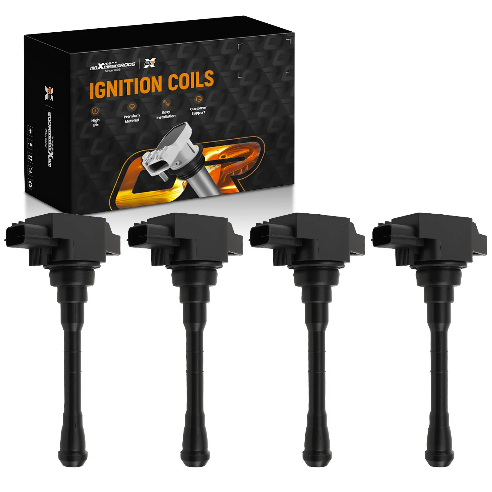 Electronic Ignition Coil for Nissan Altima Rogue 2.5L 224486CA1A UF861 Black
Electronic Ignition Coil for Nissan Altima Rogue 2.5L 224486CA1A UF861 Black