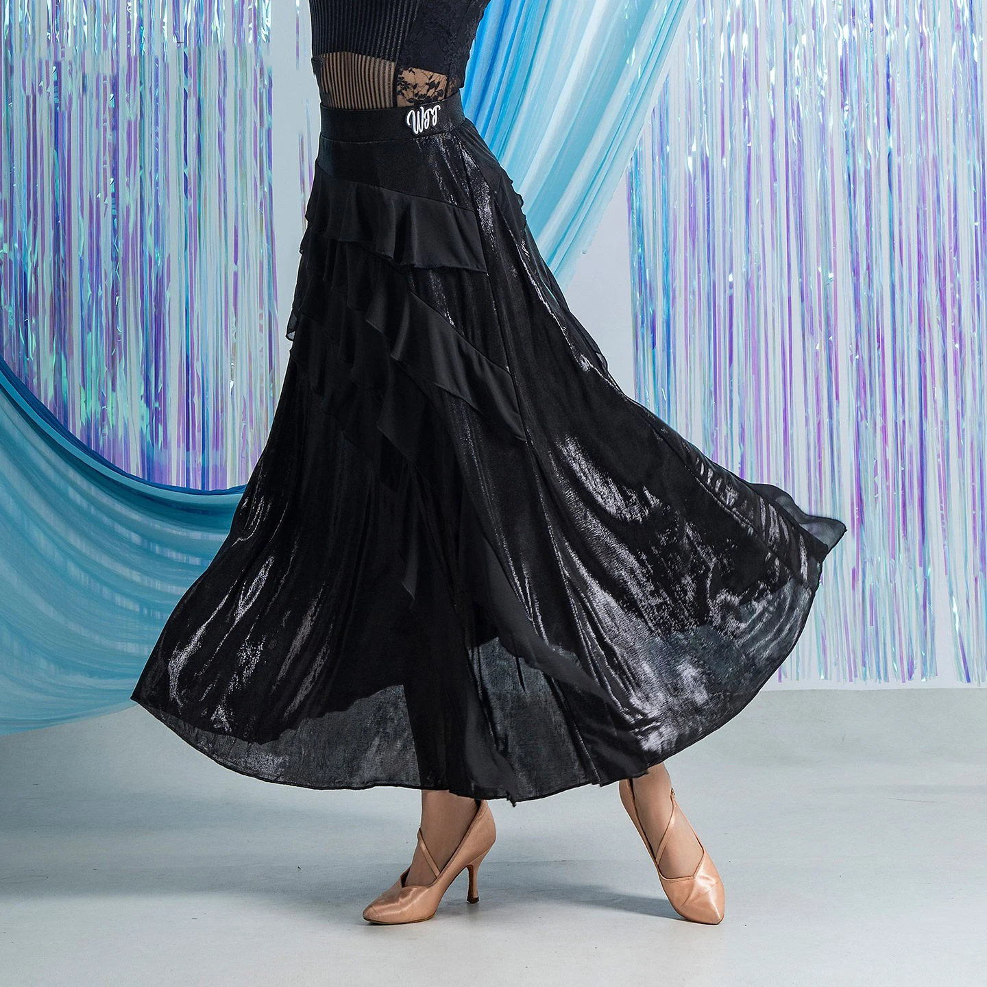 Black Ballroom Dance Ruffled Long Skirt Women Waltz Tango Dance Performance Clothes Club Ballroom Practice Dancewear DNV27008
Black Ballroom Dance Ruffled Long Skirt Women Waltz Tango Dance Performance Clothes Club Ballroom Practice Dancewear DNV27008