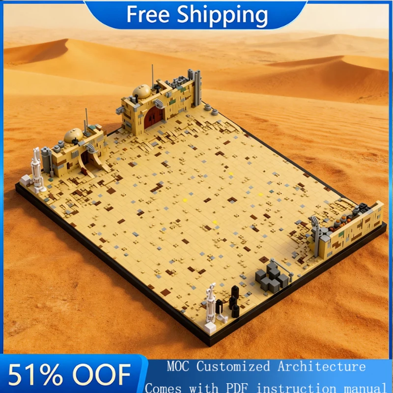 NEW 3168 PCS Famous Scene Tatooine Stereoscopic Model Base MOC Building Block Model Kid Assembly Puzzle Birthday Set Toys Gifts
NEW 3168 PCS Famous Scene Tatooine Stereoscopic Model Base MOC Building Block Model Kid Assembly Puzzle Birthday Set Toys Gifts