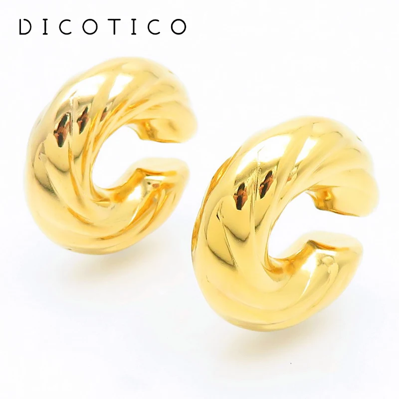 Fashion Thread C Shaped Opening Hollow Earrings for Women Girl 3Color Wrinkle Stainless Steel Clip Earrings Ladies Jewelry Gifts
Fashion Thread C Shaped Opening Hollow Earrings for Women Girl 3Color Wrinkle Stainless Steel Clip Earrings Ladies Jewelry Gifts