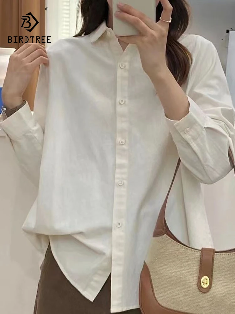 New Autumn Cotton Solid Thick Shirts Women Lapel Collar Tops Girl Long Sleeve Loose Versatile Blouses Commuting Spring T30686QC
New Autumn Cotton Solid Thick Shirts Women Lapel Collar Tops Girl Long Sleeve Loose Versatile Blouses Commuting Spring T30686QC