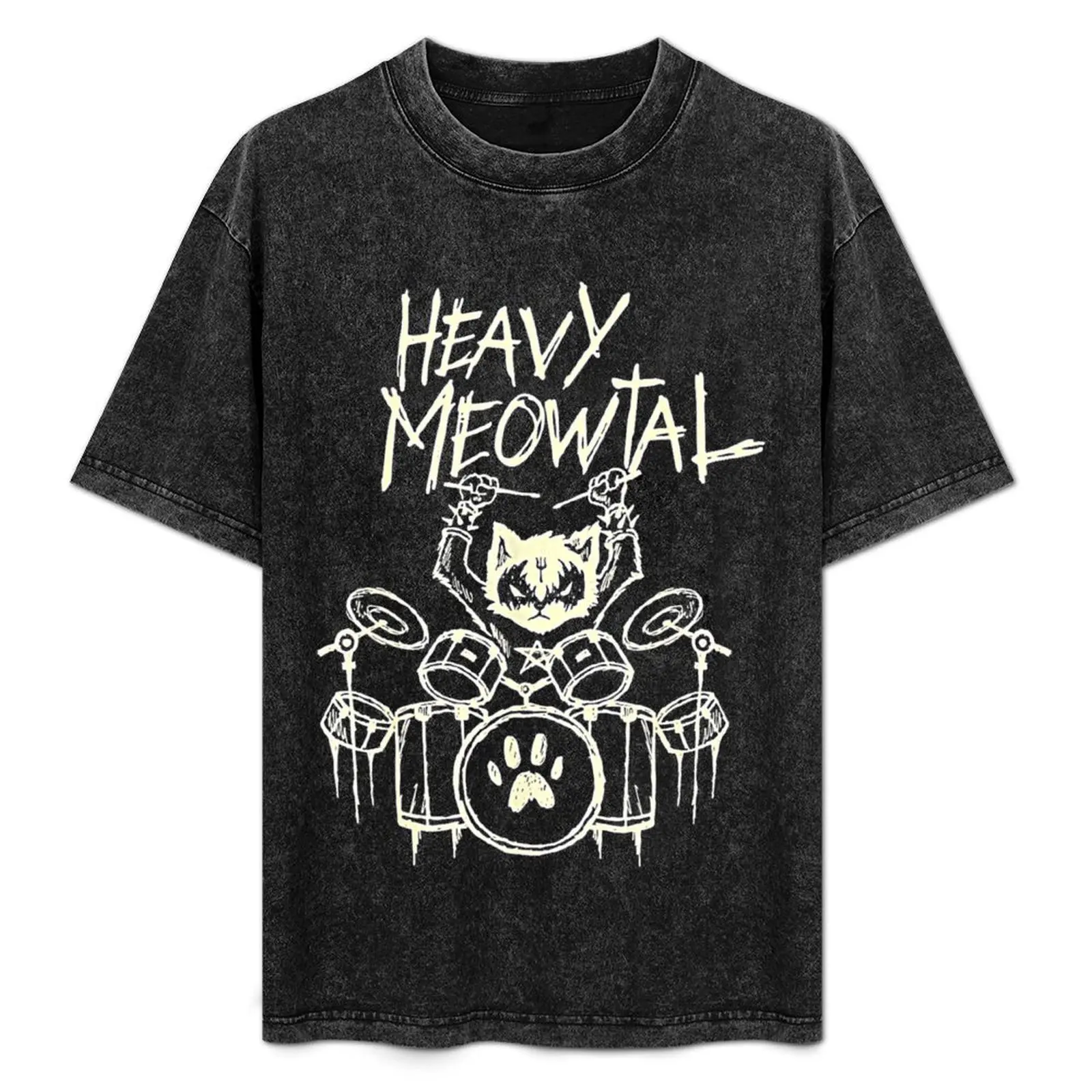 Heavy Meowtal Headbanger Gift Drummer T-Shirt Work Casual Loose Fit T-Shirt
Heavy Meowtal Headbanger Gift Drummer T-Shirt Work Casual Loose Fit T-Shirt