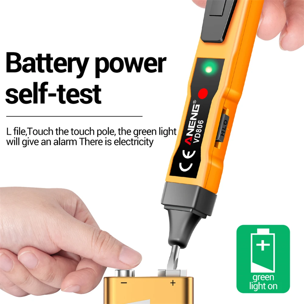 VD806 AC/DC Voltage Tester Current Non-contact Voltage Detector Circuit Tester Electric Sensor Test Pencil Voltage Indicator
VD806 AC/DC Voltage Tester Current Non-contact Voltage Detector Circuit Tester Electric Sensor Test Pencil Voltage Indicator