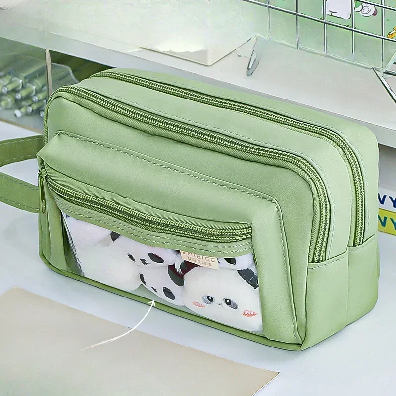 Large Capacity 3 Layers Pen Box Kawaii Pencil Cases Cute Pen Holder Pouch for Students Back to School Stationery Supplies
Large Capacity 3 Layers Pen Box Kawaii Pencil Cases Cute Pen Holder Pouch for Students Back to School Stationery Supplies