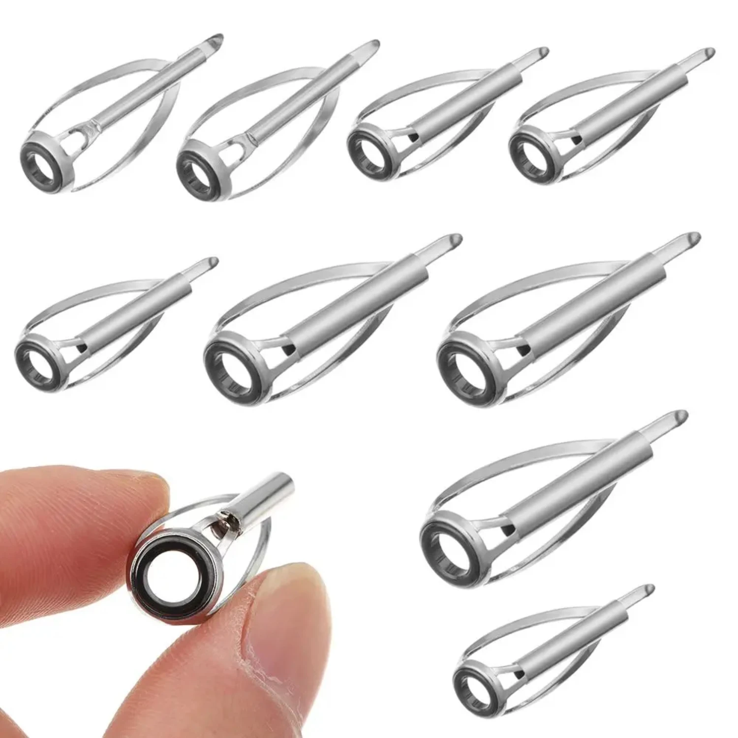 1.8MM - 3.6MM Fishing Rod Pole Guides SIC Ring Tips Fishing Rods Component Top Eye Rings Repair Accessories
1.8MM - 3.6MM Fishing Rod Pole Guides SIC Ring Tips Fishing Rods Component Top Eye Rings Repair Accessories