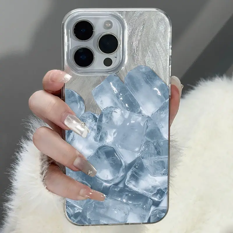 Простой прозрачный усовершенствованный чехол для телефона Cool Ice Cubes для IPhone 16 15 14 13 12 11 ProMax XSXR 7 8 Plus, цветной чехол 
Простой прозрачный усовершенствованный чехол для телефона Cool Ice Cubes для IPhone 16 15 14 13 12 11 ProMax XSXR 7 8 Plus, цветной чехол