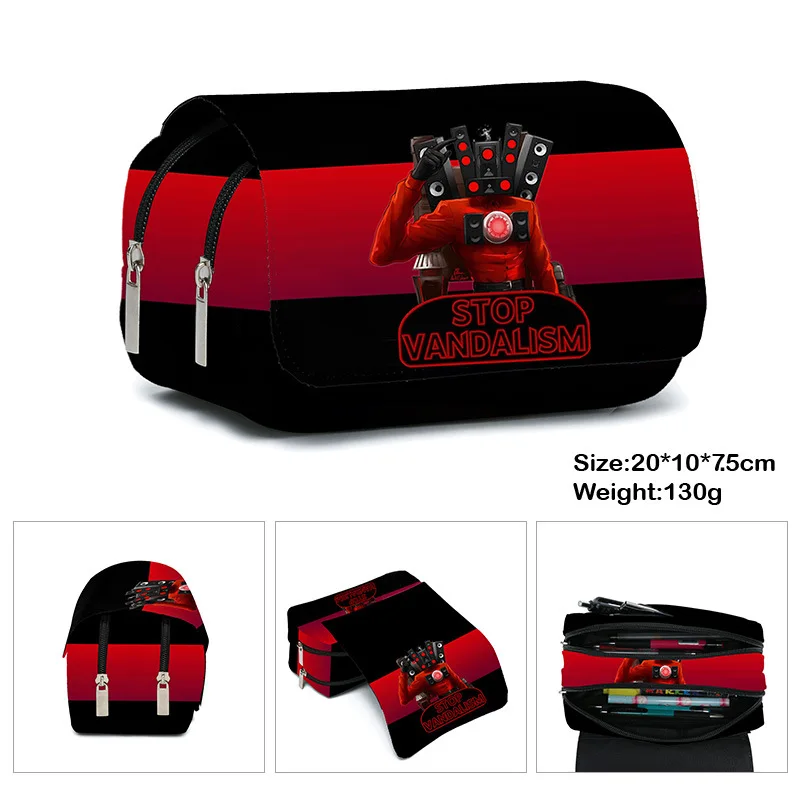 New Toilet Man Skibidi Toilet Children's Double-layer Pencil Bag Primary School Students Cartoon Game Pencil Case
New Toilet Man Skibidi Toilet Children's Double-layer Pencil Bag Primary School Students Cartoon Game Pencil Case