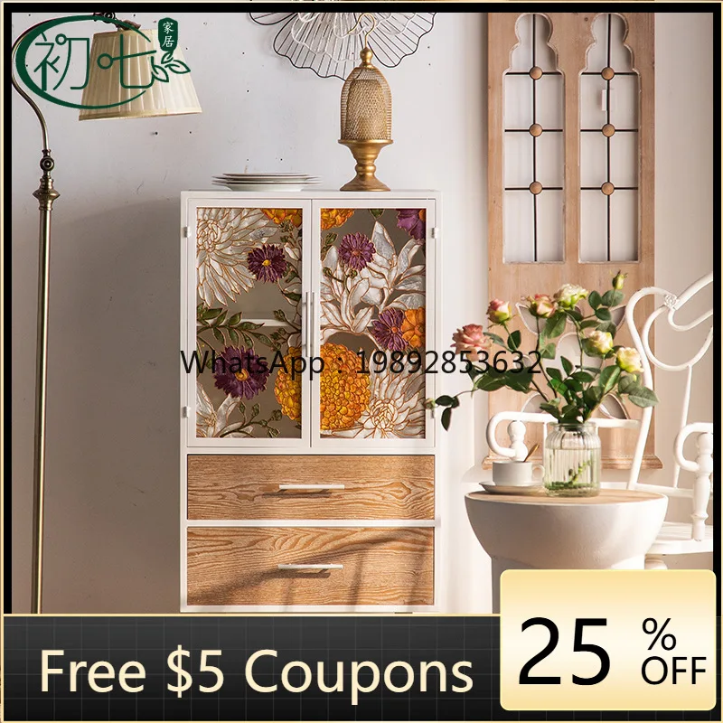 LYY French Enamel Glass Painting Sideboard Cabinet for Living Room Home Use TV Side Cabinet American Corner Cabinet for Hallway
LYY French Enamel Glass Painting Sideboard Cabinet for Living Room Home Use TV Side Cabinet American Corner Cabinet for Hallway