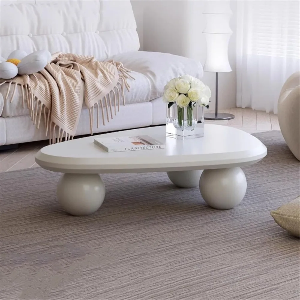 Irregular Coffee Table Modern Wood Cloud Shape End Table Low Coffee Table for Living Room Cloud Coffee with 3 Ball Legs
Irregular Coffee Table Modern Wood Cloud Shape End Table Low Coffee Table for Living Room Cloud Coffee with 3 Ball Legs