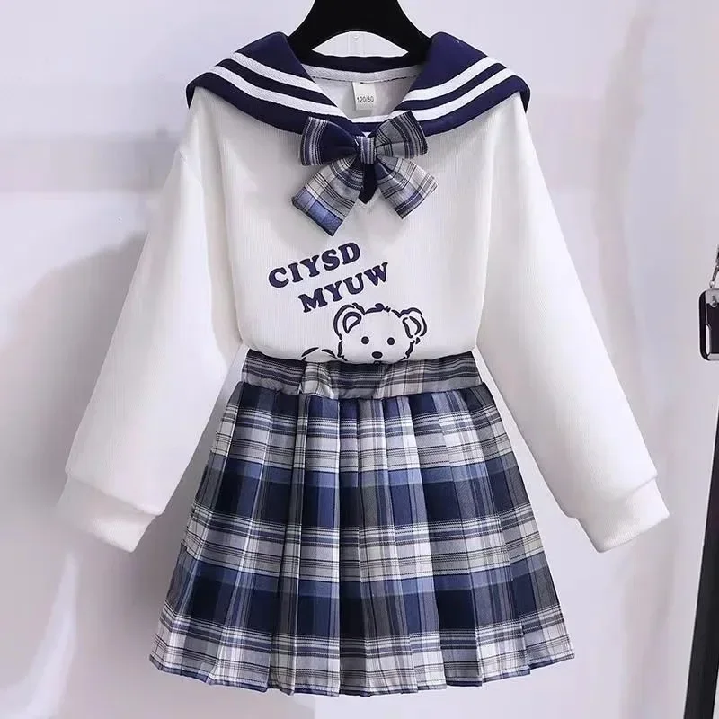 Spring and Autumn Girls Jk Uniform Suit Children Cute Sweatshirt Pleated Skirt School Set Clothing 7 8 9 10 11 12 13 Year
Spring and Autumn Girls Jk Uniform Suit Children Cute Sweatshirt Pleated Skirt School Set Clothing 7 8 9 10 11 12 13 Year