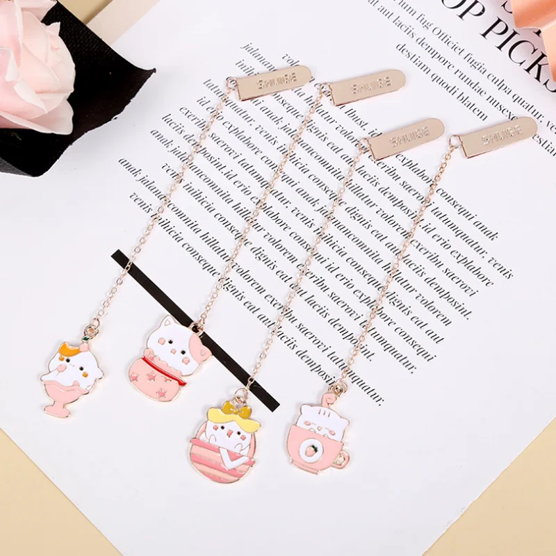 Cartoon Coffee Cup Pink Cat Bookmark Bookclip Tab Alloy Bookmark Pendant Accessories Escolar Papelaria Office School Stationery
Cartoon Coffee Cup Pink Cat Bookmark Bookclip Tab Alloy Bookmark Pendant Accessories Escolar Papelaria Office School Stationery