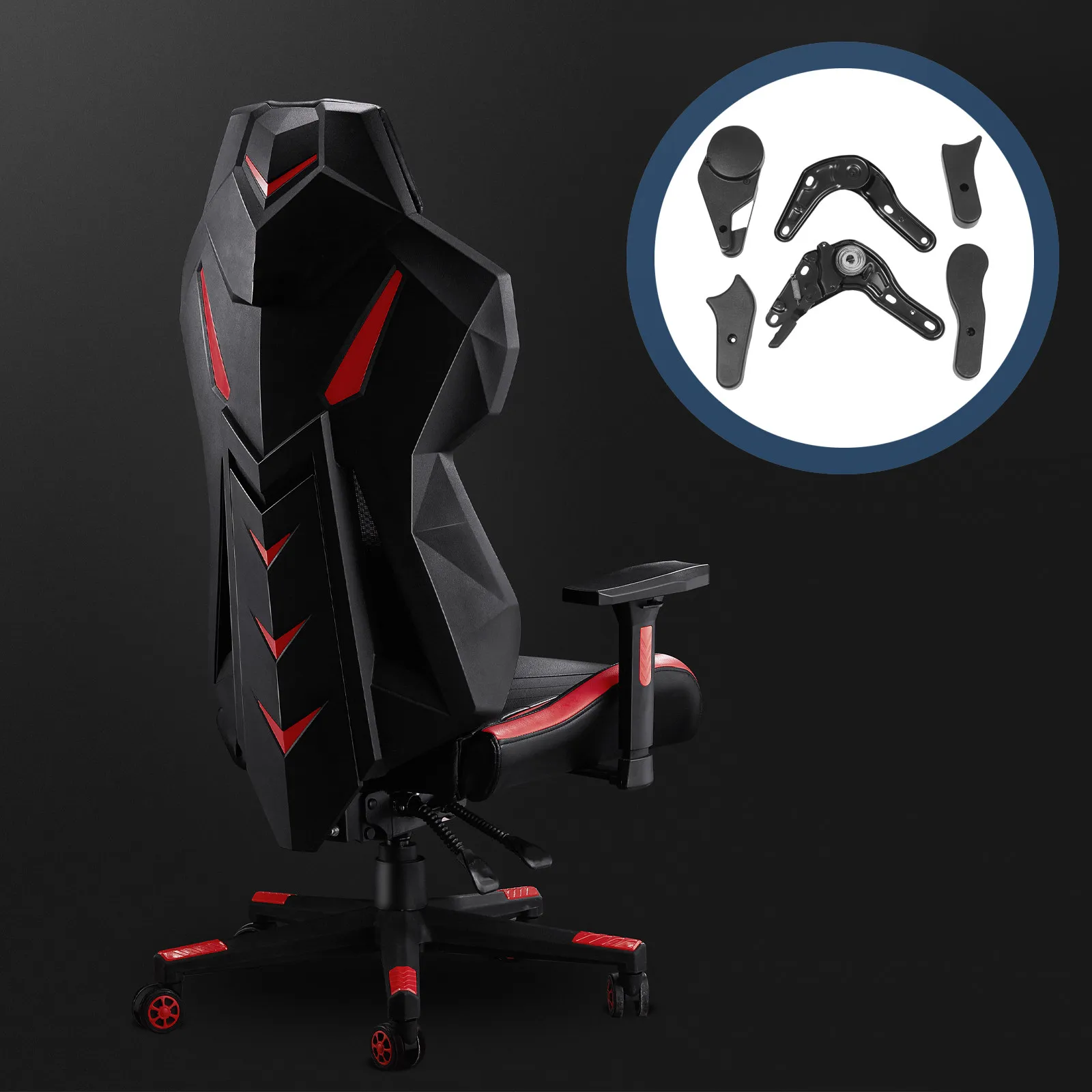 6Pcs Esports Chair Angle Regulators Professional Multi-Adjustable Turners for Game Chairs Heavy-Duty Chair Accessories Black
6Pcs Esports Chair Angle Regulators Professional Multi-Adjustable Turners for Game Chairs Heavy-Duty Chair Accessories Black