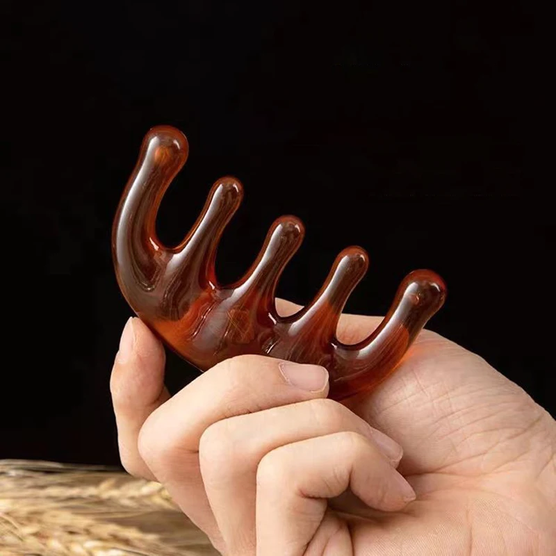 1Pcs Body Meridian Massage Comb Resin Five Wide Tooth Comb Acupuncture Help Blood Circulation Anti-static Smooth Hair
1Pcs Body Meridian Massage Comb Resin Five Wide Tooth Comb Acupuncture Help Blood Circulation Anti-static Smooth Hair