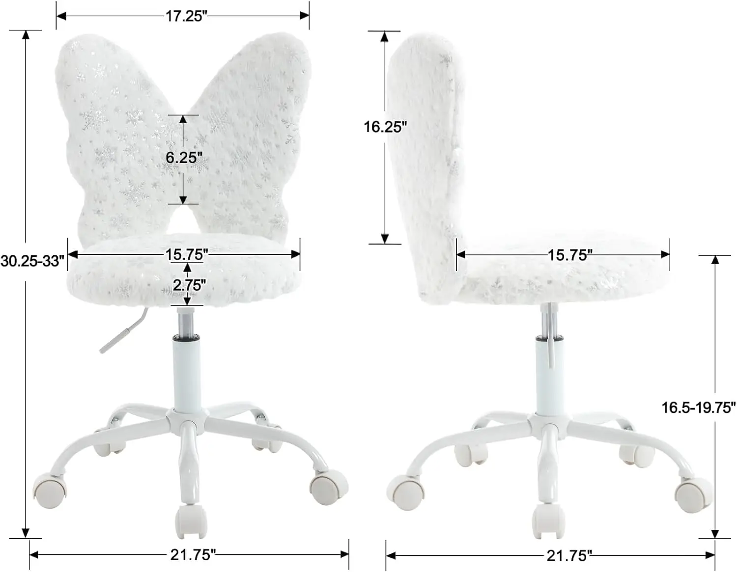 Chairus Kids Desk Chair Butterfly Faux Fur Study Chair For Teenage Girls Adjustable Kids Vanity Chair For Bedroom Reading
Chairus Kids Desk Chair Butterfly Faux Fur Study Chair For Teenage Girls Adjustable Kids Vanity Chair For Bedroom Reading