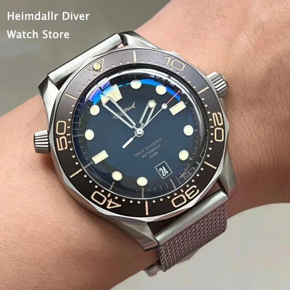 Heimdallr Vintage Men's Titanium Seaghost Diver Watch 44mm Black Dial Sapphire NH35 Automatic Movement 20Bar Waterproof Luminous
Heimdallr Vintage Men's Titanium Seaghost Diver Watch 44mm Black Dial Sapphire NH35 Automatic Movement 20Bar Waterproof Luminous