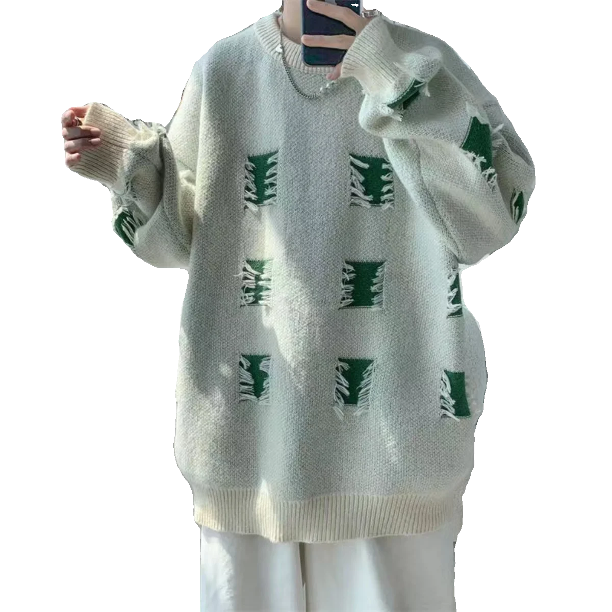 Мужской круглый трикотаж Ne больших размеров, свободная внутренняя одежда для тяжелых 300, модный корейский зимний свитер с бейсбольным воротником
Мужской круглый трикотаж Ne больших размеров, свободная внутренняя одежда для тяжелых 300, модный корейский зимний свитер с бейсбольным воротником