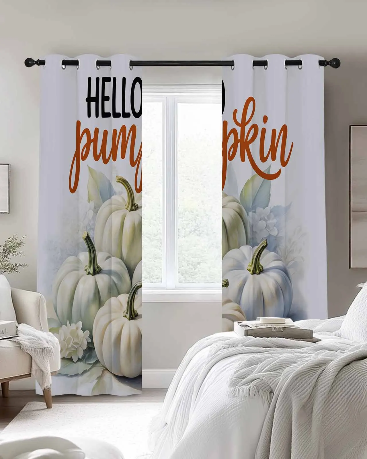Simple Hello Pumpkin Polyester Window Curtains For Living Room Kitchen Bedroom Drapes
Simple Hello Pumpkin Polyester Window Curtains For Living Room Kitchen Bedroom Drapes