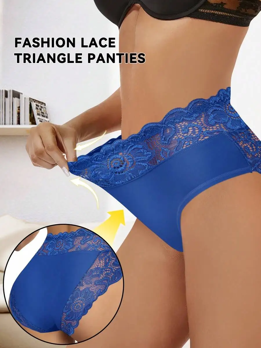Fashion Lace Triangle Panties For Women Comfortable Breathable Underwear
Fashion Lace Triangle Panties For Women Comfortable Breathable Underwear