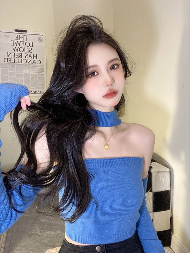 Сексуальный трикотажный топ на одно плечо для женщин, модная зимняя нижняя одежда, чистая эротика, стильный топ для девушек, идеальный для сочетания с одеждой.
Сексуальный трикотажный топ на одно плечо для женщин, модная зимняя нижняя одежда, чистая эротика, стильный топ для девушек, идеальный для сочетания с одеждой.