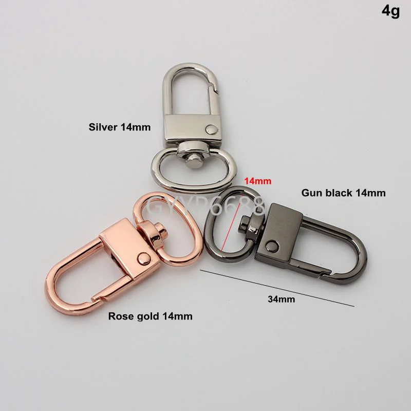 30-100 шт. карабинов-защелок из розового золота с внутренним диаметром 9 мм и 14 мм для цепочек, сумок, металлических поворотных застежек, аксессуаров для сумок
30-100 шт. карабинов-защелок из розового золота с внутренним диаметром 9 мм и 14 мм для цепочек, сумок, металлических поворотных застежек, аксессуаров для сумок