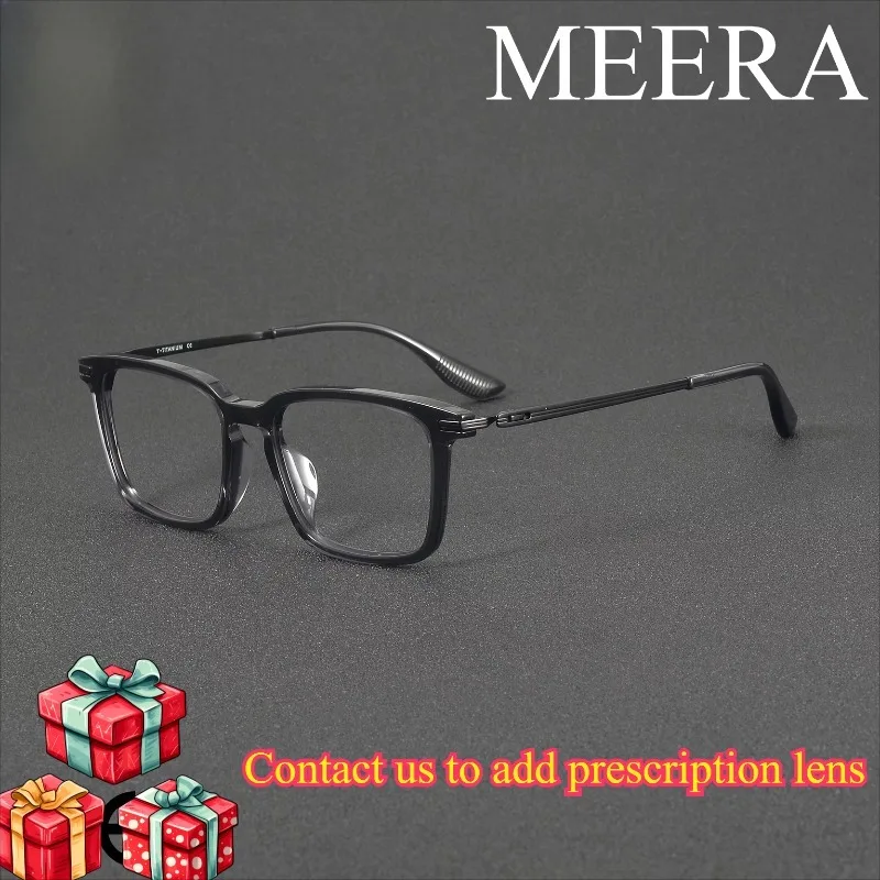 Fashion Vintage Tortoise Acetate Square Eyeglasses Frames Titanium Gun Temple Casual Fashionable Optical Glasses Black Eyewear
Fashion Vintage Tortoise Acetate Square Eyeglasses Frames Titanium Gun Temple Casual Fashionable Optical Glasses Black Eyewear