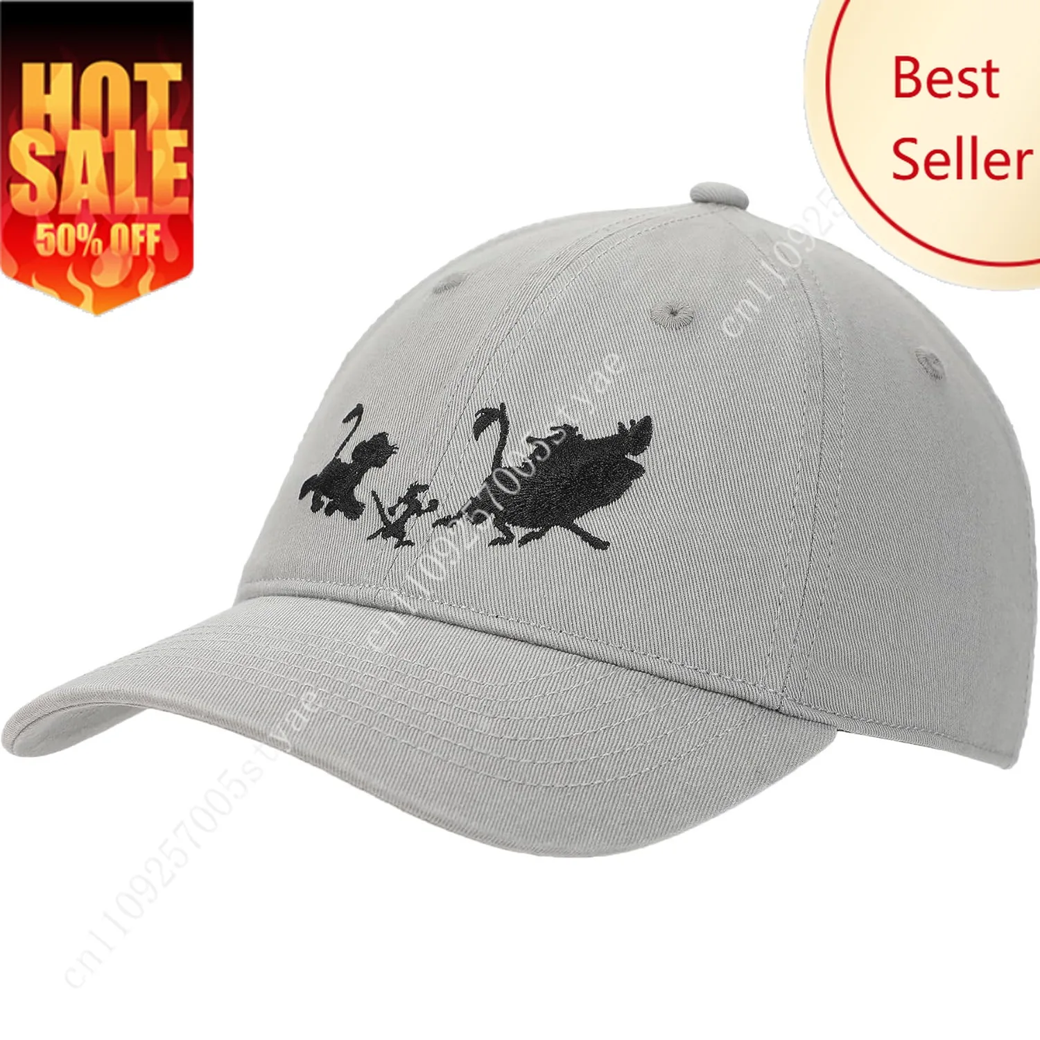 Lion King Simba Timon & Pumba Silhouettes Men's Gray Unstructured Baseball Cap
Lion King Simba Timon & Pumba Silhouettes Men's Gray Unstructured Baseball Cap