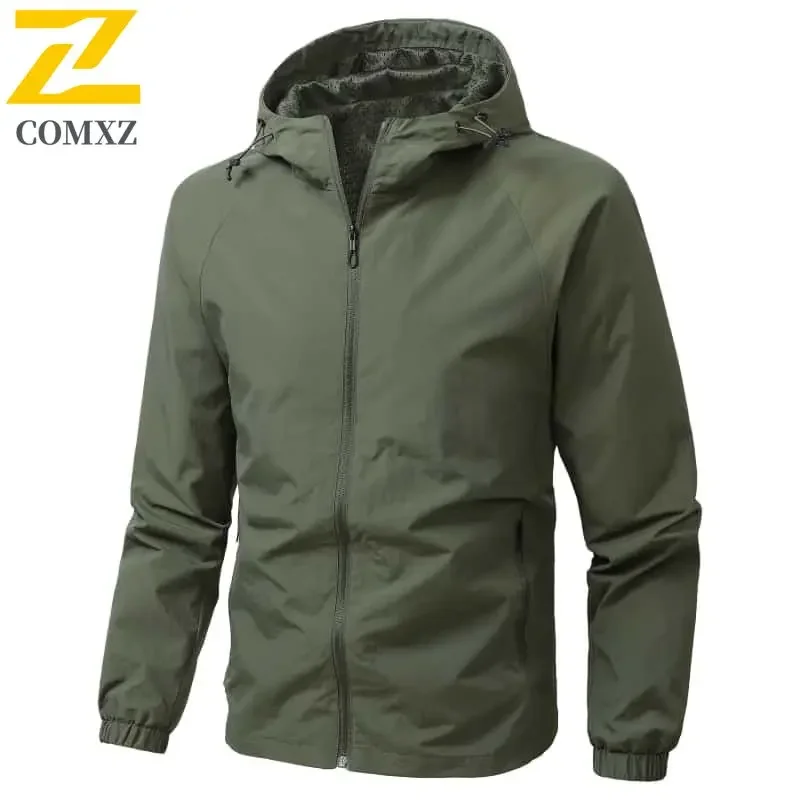 Men Jacket Spring and Autumn Fashion Versatile Windproof Waterproof Workwear Hooded Jacket Outdoor Travel Leisure Camping Jacket
Men Jacket Spring and Autumn Fashion Versatile Windproof Waterproof Workwear Hooded Jacket Outdoor Travel Leisure Camping Jacket