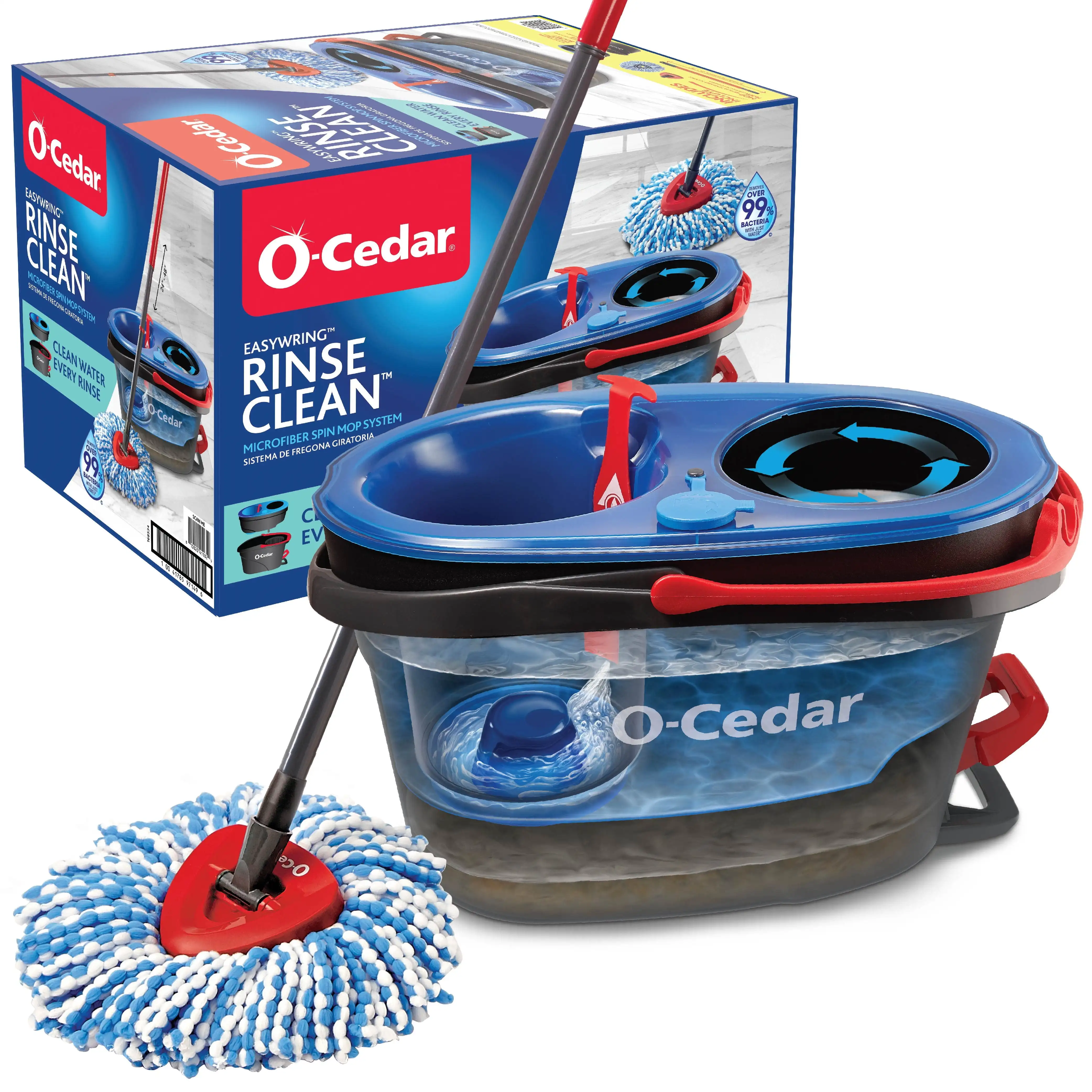 RinseClean ™ Система швабры и ведра с чистой водой | Очистите с чистой водой | Удалить 99% бактерий
RinseClean ™ Система швабры и ведра с чистой водой | Очистите с чистой водой | Удалить 99% бактерий