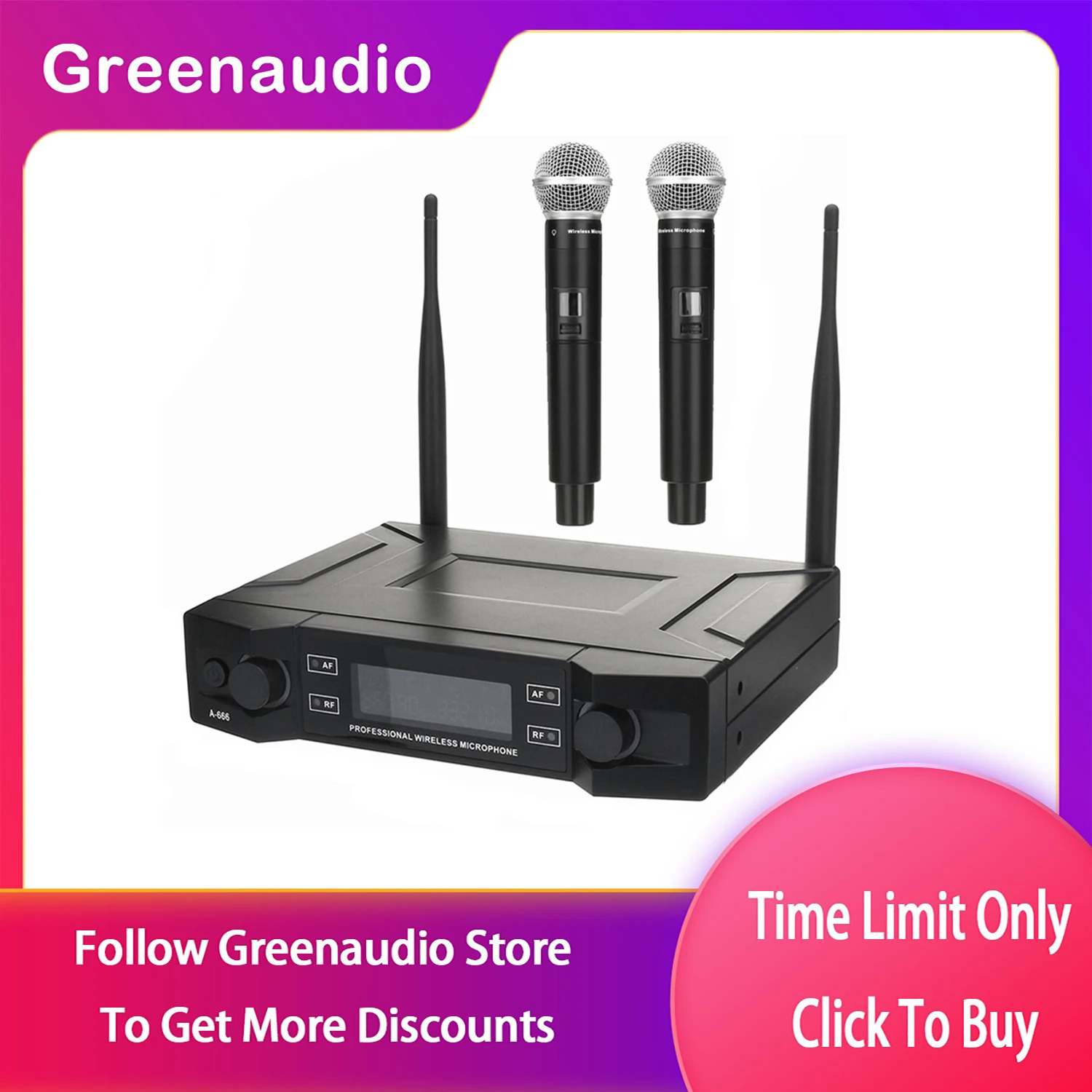 2.4G Professional Wireless One-ToWwo Handheld Microphone Stage Singing Performance Karaoke Meeting
2.4G Professional Wireless One-ToWwo Handheld Microphone Stage Singing Performance Karaoke Meeting
